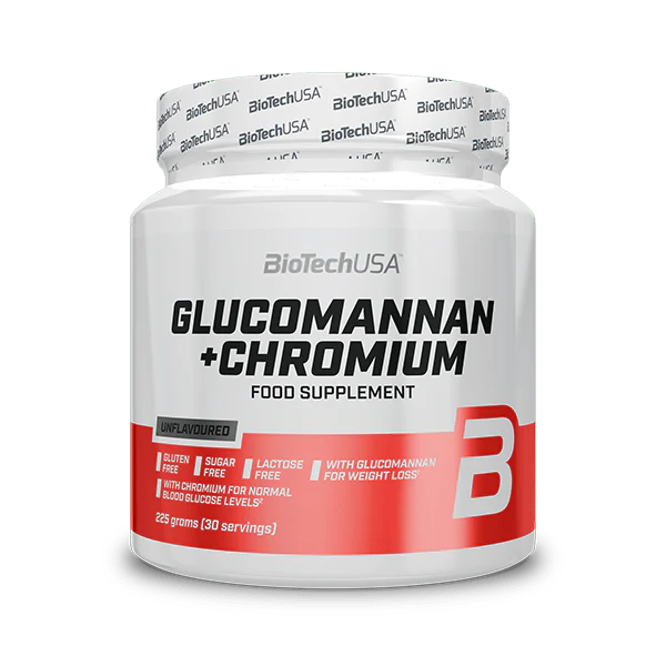 GLUCOMANNAN+CHROMIUM 225 groms (30 servings) - Biotech (Copie)